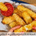 palitos de mozzarella con freidora de aire sin aceite