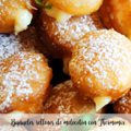 Buñuelos rellenos de melocotón con Thermomix