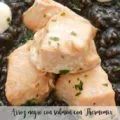 Arroz negro con salm&oacute;n con Thermomix