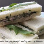 S&aacute;ndwich de queso roquefort, rucula y nueces con thermomix