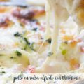 Pollo en salsa Alfredo con thermomix