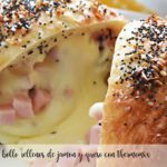 Bollos rellenos de jam&oacute;n y queso con Thermomix