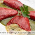 Pimientos rellenos de calabac&iacute;n y queso idiaz&aacute;bal con thermomix