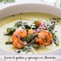 Crema de gambas y esp&aacute;rragos con Thermomix