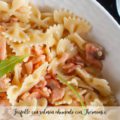 Farfalle con salm&oacute;n ahumado con Thermomix