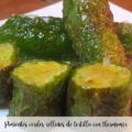 Pimientos verdes rellenos de tortilla con thermomix