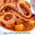 Sepia en salsa de pimientos con thermomix