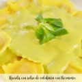 Raviolis con salsa de calabac&iacute;n con thermomix