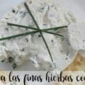 Queso cremoso a las finas hierbas con thermomix