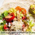 Fajitas de pez espada con pimientos con Thermomix