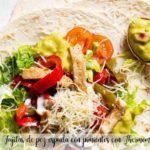 Fajitas de pez espada con pimientos con Thermomix