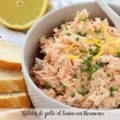 Rilletes de pollo al limón con thermomix