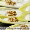 Ensalada de endibias y salsa roquefort con thermomix