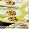 Ensalada de endibias y salsa roquefort con thermomix