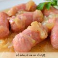 Salchichas al vino con olla GM