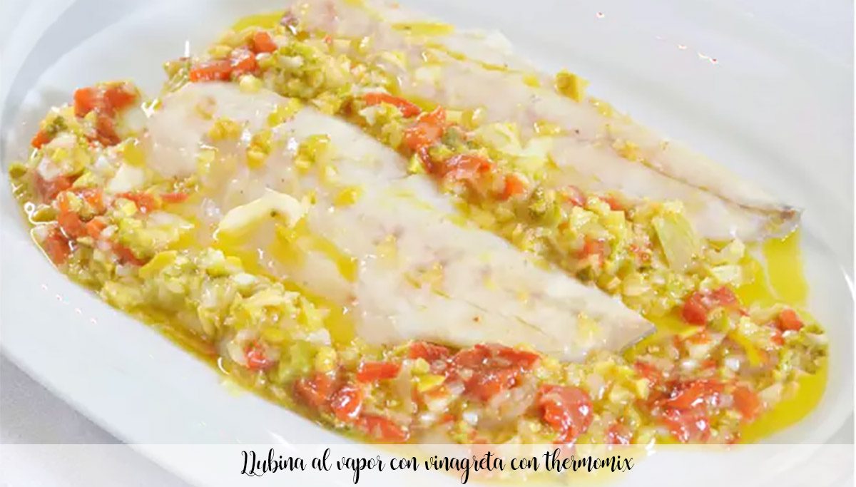 Branzino al vapore con vinaigrette al Bimby