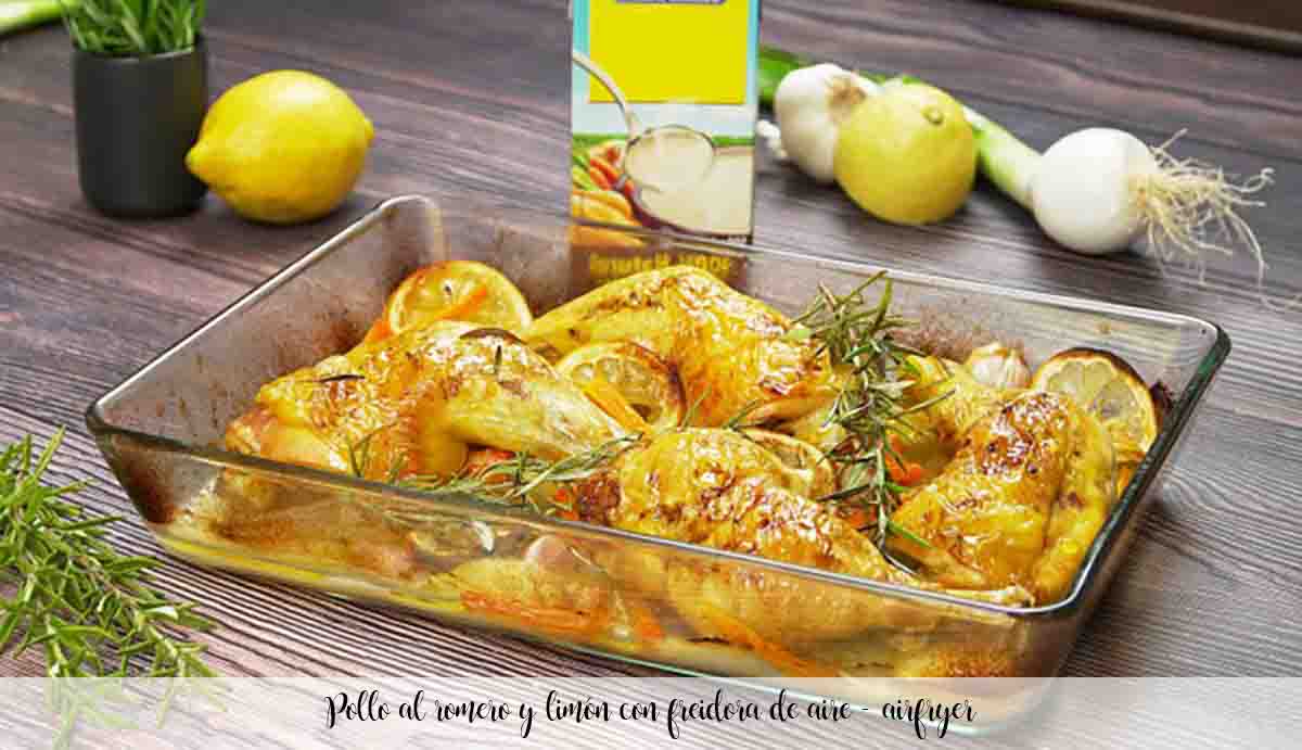Pollo al rosmarino e limone con friggitrice ad aria - airfryer