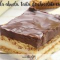 Tarta de Chocolate y galleta, tarta de la abuela con olla GM