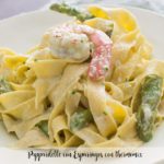Pappardelle con Esp&aacute;rragos con thermomix