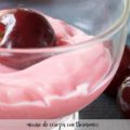 Mousse de cerezas con Thermomix