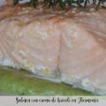 Salm&oacute;n con crema de br&oacute;coli en Thermomix
