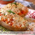 Patatas rellenas de salchichas y setas con freidora de aire - airfryer