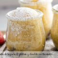 Vasitos de bizcocho de pl&aacute;tano y chocolate con thermomix