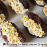 D&aacute;tiles rellenos de crema de queso con thermomix