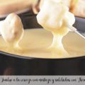 Fondue a la cerveza con mostaza y salchichas con Thermomix