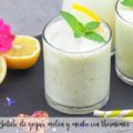 Batido de yogur, mel&oacute;n y menta con thermomix