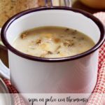 Sopa en polvo con thermomix