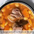 Garbanzos con carrilleras ibéricas con Thermomix