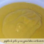 papilla de pollo y arroz para bebes con thermomix