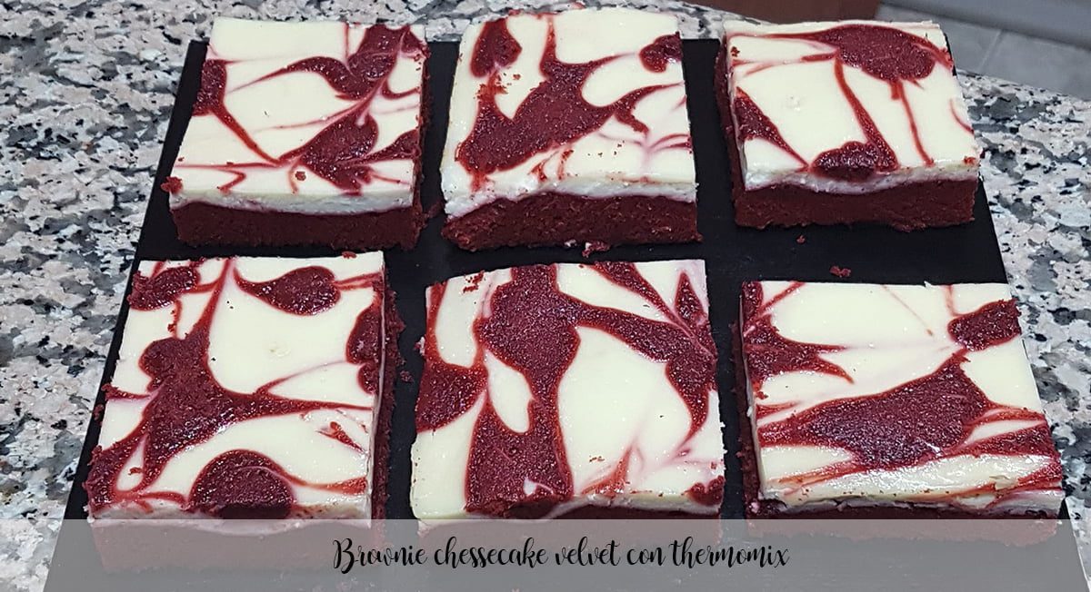 Vellutata di cheesecake al brownie con Bimby