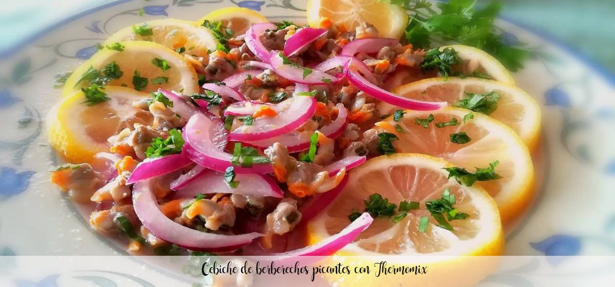 Cebiche di vongole piccanti con Bimby Cebiche di vongole piccanti con Bimby