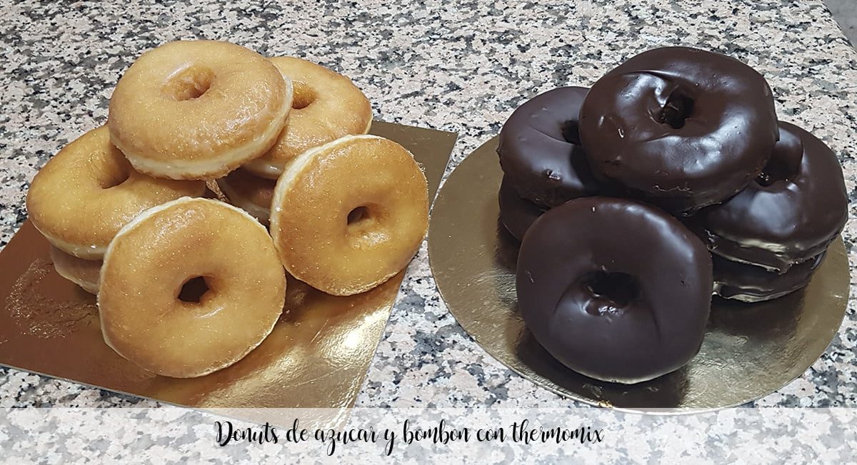 Ciambelle di zucchero e cioccolato con Bimby