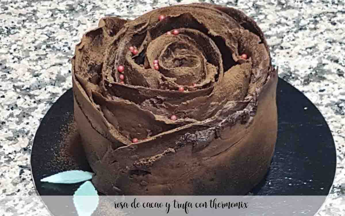 Rosa tartufata e cacao con Bimby