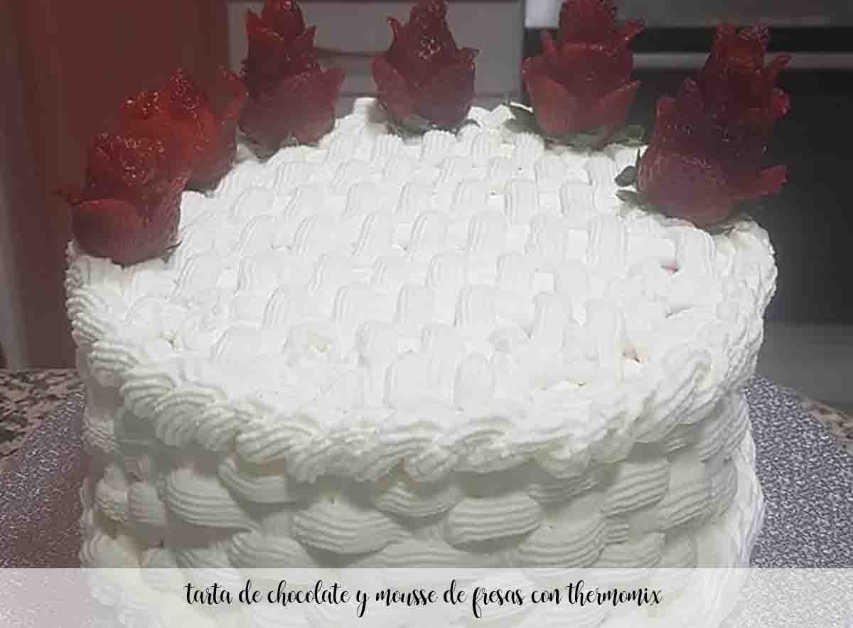 torta al cioccolato e mousse di fragole con Bimby torta al cioccolato e mousse di fragole con Bimby