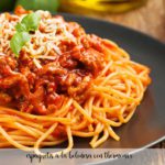 Espaguetis a la bolo&ntilde;esa  con thermomix