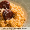 Risotto con chorizo y parmesano con Thermomix