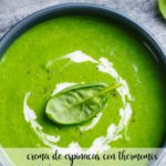 crema de espinacas con thermomix