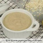Crema de avena con pera para bebes con thermomix