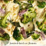 Focaccia de br&oacute;coli con Thermomix
