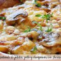 Gratinado de patatas, pollo y champi&ntilde;ones con Thermomix