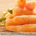 Gominolas de zanahoria con thermomix para Halloween