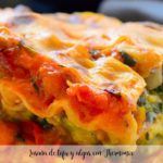 Lasa&ntilde;a de tofu y algas con Thermomix