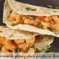 Tacos mexicanos de gambas y salsa de pimientos con Thermomix