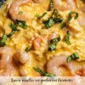 Huevos revueltos con gambas con thermomix