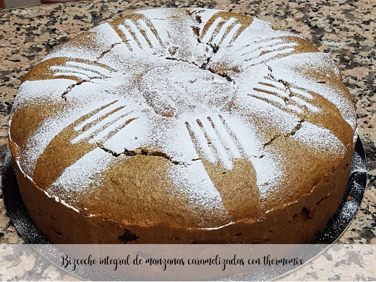 Torta integrale di mele caramellate con Bimby