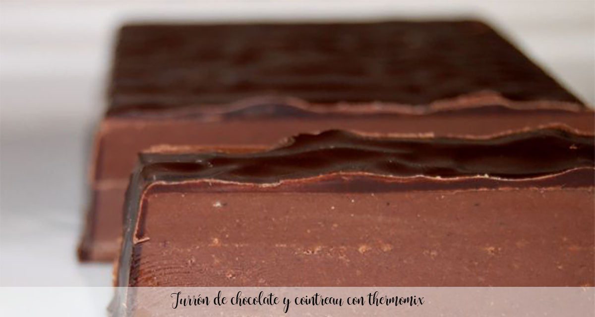 Torrone al cioccolato e cointreau con Bimby